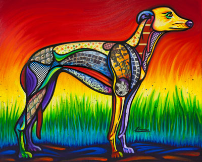 Abstract Greyhound