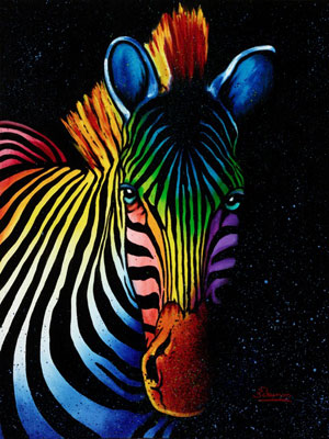 Rainbow Zebra - The Art of Steven Schuman